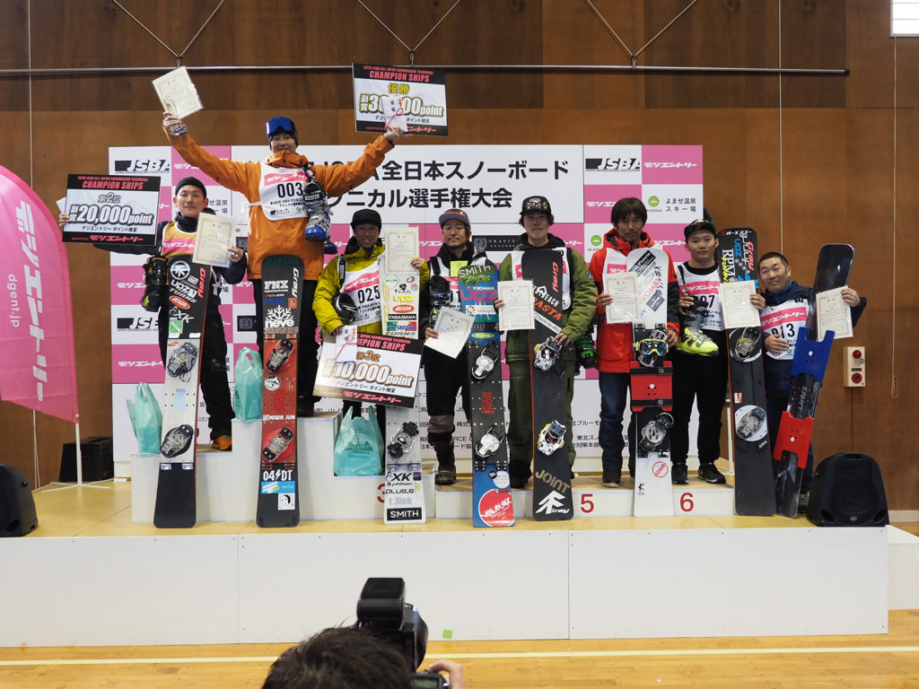 第26回JSBA全日本スノーボードテクニカル選手権優勝ライダー